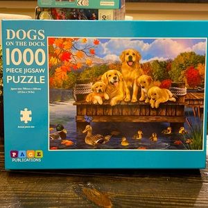 “Dogs on the Dock” 1000 piece jigsaw puzzle